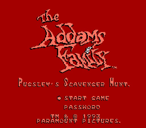 The Addams Family: Pugsley's Scavenger Hunt