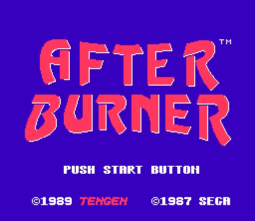 Игра для эмулятора приставки денди After Burner