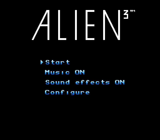 Игра для эмулятора приставки денди Alien 3