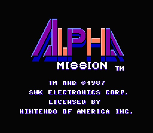 Игра для эмулятора приставки денди Alpha Mission