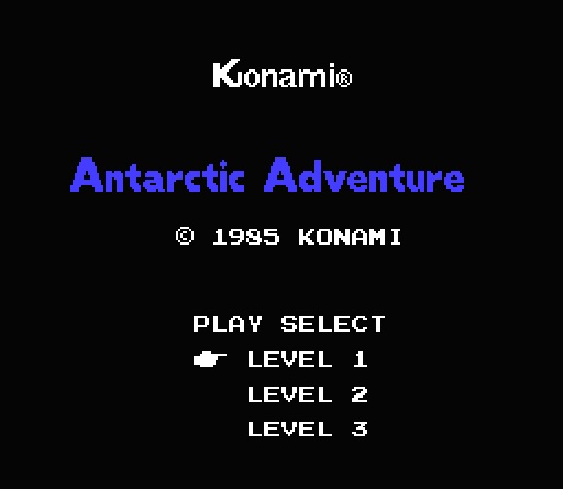Игра для эмулятора приставки денди Antarctic Adventure