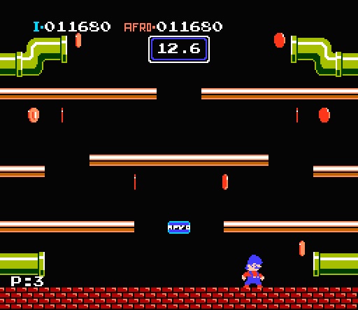 Игра для эмулятора приставки денди Afro Mario Bros.