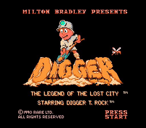 Начало игры Digger T. Rock: Legend of the Lost City Начало игры Digger T. Rock: Legend of the Lost City