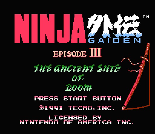 Ninja Gaiden Episode III: The Ancient Ship of Doom