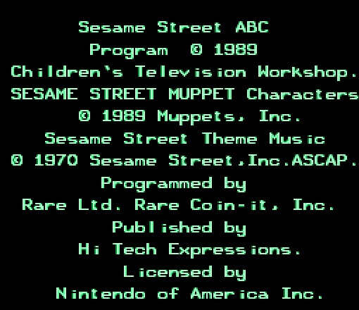 Sesame Street A B C