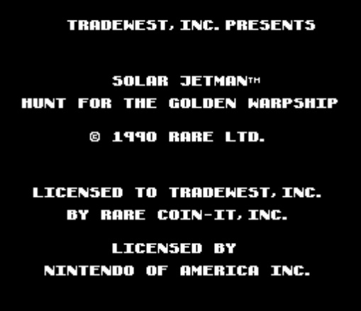 Solar Jetman: Hunt for the Golden Warpship