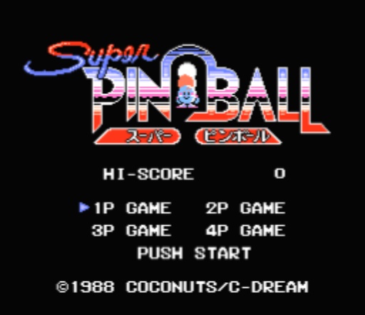 Выбор количества игроков в Super Pinball Выбор количества игроков в Super Pinball