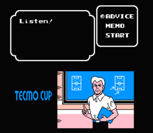 tecmo cup football game cheats