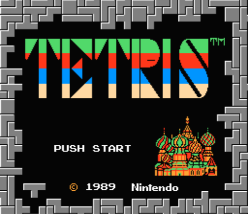 Начало игры Tetris Начало игры Tetris