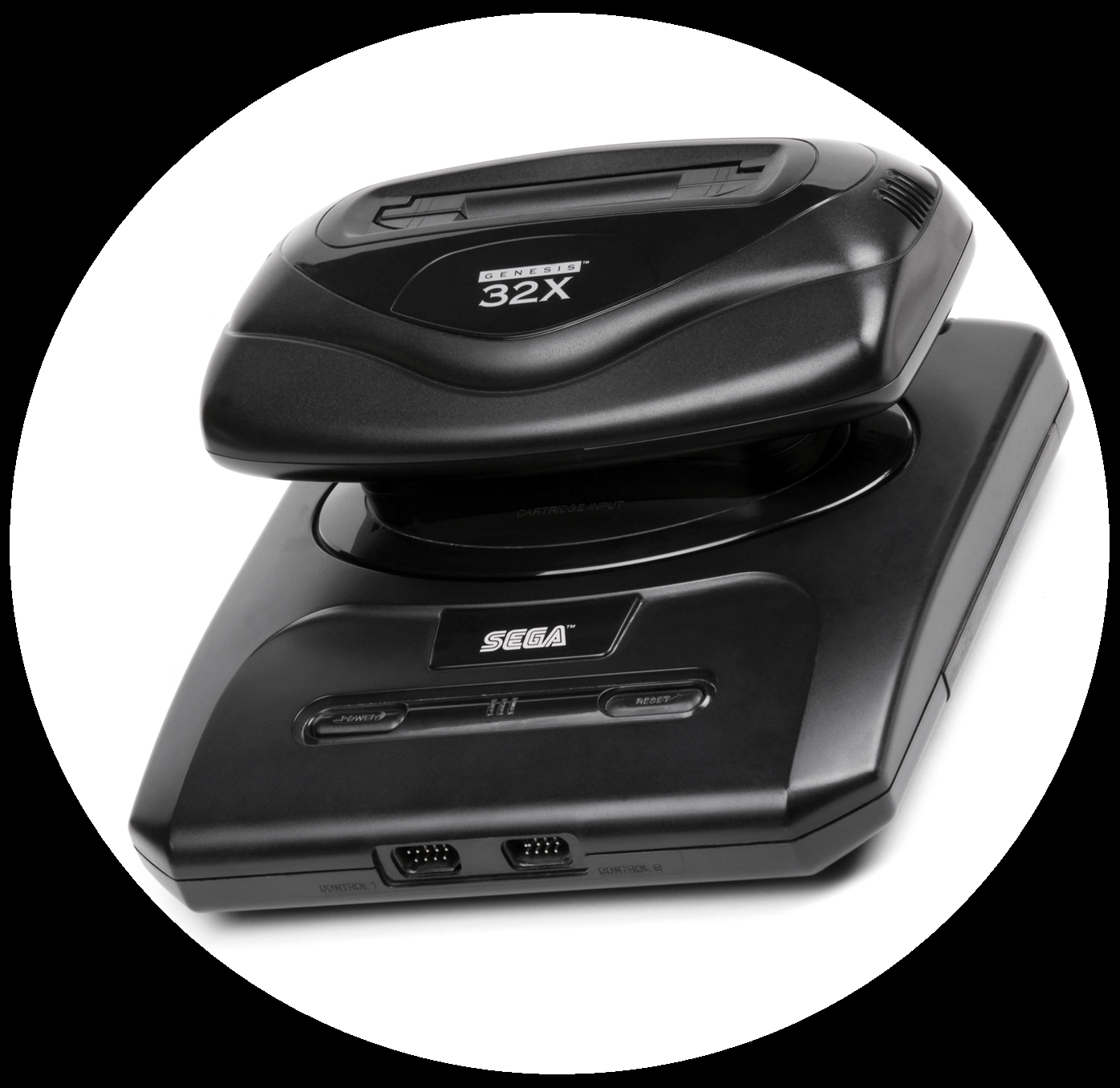 Sega 32X, подключенная к второй модели Sega Genesis Sega 32X, подключенная к второй модели Sega Genesis