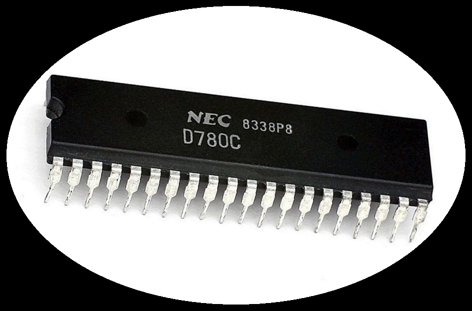 Процессор Zilog Z80A, произведенный компанией NEC Процессор Zilog Z80A, произведенный компанией NEC