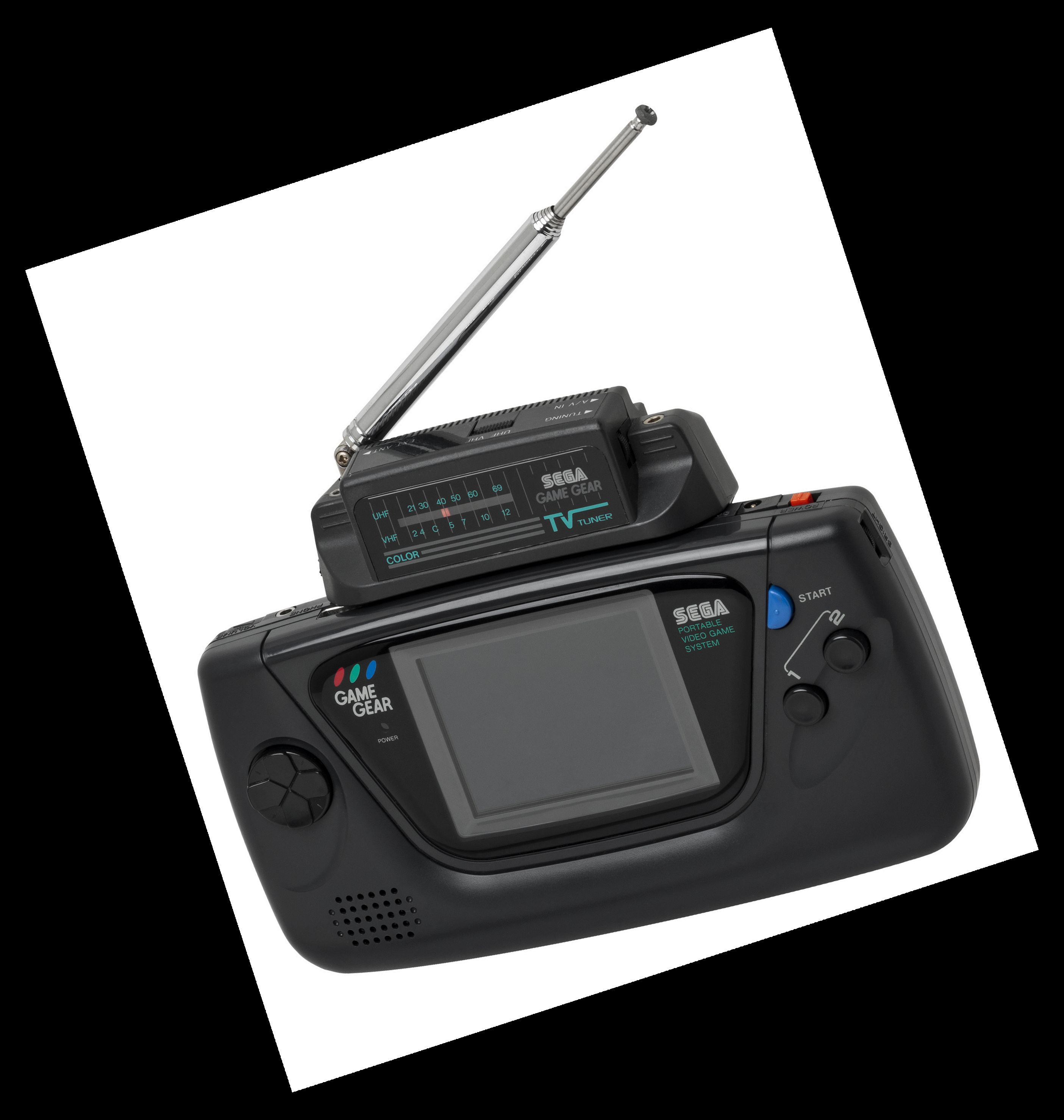 Sega Game Gear с подключенным ТВ-тюнером Sega Game Gear с подключенным ТВ-тюнером
